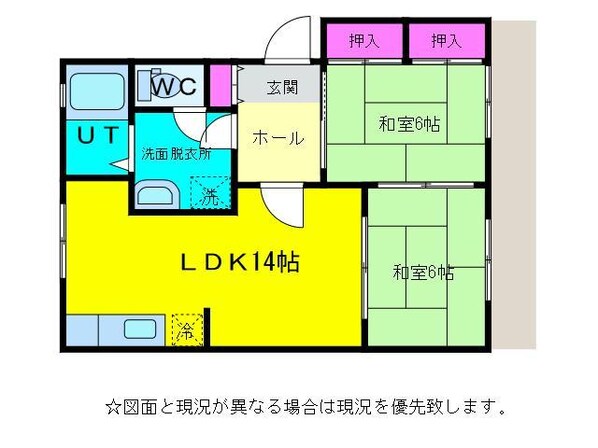 フレグランス南台の物件間取画像